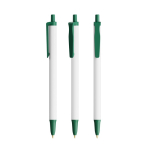 Penna a sfera in plastica riciclata con ampia area di stampa e inchiostro blu BIC® color verde