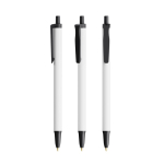 Penna a sfera in plastica riciclata con ampia area di stampa e inchiostro nero BIC® color nero