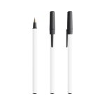 Penna a sfera in plastica riciclata con cappuccio e inchiostro blu Round Stic® BIC® color nero