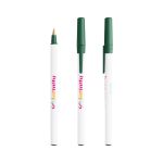 Penna a sfera in plastica classica con cappuccio e inchiostro nero Round Stic BIC® color verde