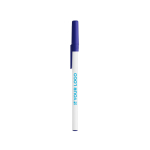 Penna a sfera in plastica classica con cappuccio e inchiostro nero Round Stic BIC® vista area di stampa
