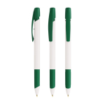 Penna a sfera in plastica riciclata con grip morbido e inchiostro blu BIC® color verde