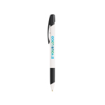 Penna a sfera in plastica riciclata con grip morbido e inchiostro blu BIC® vista area di stampa