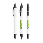 Penna BIC® in plastica riciclata con fusto largo e inchiostro blu color nero