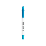 Penna BIC® in plastica riciclata con fusto largo e inchiostro blu vista area di stampa