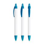 Penna in plastica riciclata con profilo largo e inchiostro nero BIC® color azzurro trasparente