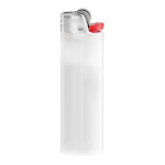 Accendino in plastica BIC® J26 con elevata sicurezza e durata color bianco trasparente