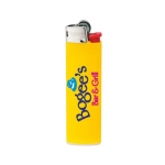 Accendino in plastica dal design sottile e fiamma stabile BIC® J23 color giallo