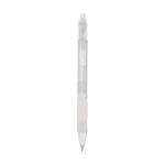 Penna a sfera in plastica con corpo traslucido e inchiostro blu Click BIC® color bianco