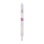 Penna a sfera in plastica con corpo traslucido e inchiostro blu Click BIC® color bianco