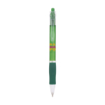 Penna a sfera in plastica con corpo traslucido e inchiostro blu Click BIC® color verde