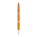 Penna a sfera in plastica con corpo traslucido e inchiostro blu Click BIC® color arancione