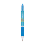 Penna a sfera in plastica con corpo traslucido e inchiostro blu Click BIC® color azzurro ciano