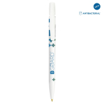 Penna biodegradabile con protezione antibatterica e inchiostro nero BIC® color bianco