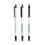 Penna a sfera in plastica riciclata con puntatore touch e inchiostro nero BIC® color nero