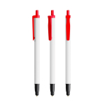 Penna a sfera in plastica riciclata con puntatore touch e inchiostro nero BIC® color rosso