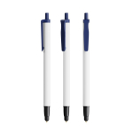 Penna a sfera in plastica riciclata con puntatore touch e inchiostro nero BIC® color blu mare