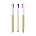 Penna a sfera in plastica stile ghiacciato con inchiostro in 4 colori BIC® color oro