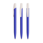 Penna a sfera in plastica con clip robusta e inchiostro blu Media Clic Glacé BIC® color blu