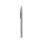 Penna a sfera metallica opaca ricaricabile con inchiostro blu Cristal® ReNew BIC® vista area di stampa