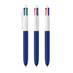 Penna a sfera in plastica soft touch con inchiostro a 4 colori BIC® color blu mare