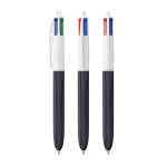 Penna a sfera in plastica effetto legno prodotta nell’UE con 4 inchiostri BIC® color nero