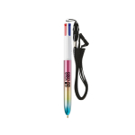 Penna a sfera in plastica con effetto degradé metallizzato e inchiostro a 4 colori BIC® vista area di stampa
