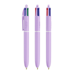Penna a sfera in plastica con finitura pastello e inchiostro a 4 colori BIC® color lilla
