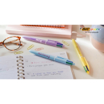 Penna a sfera in plastica con finitura pastello e inchiostro a 4 colori BIC®