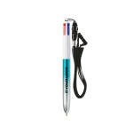 Penna a sfera in plastica bicolore metallizzata con inchiostro a 4 colori BIC® vista area di stampa