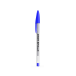 Penna a sfera classica in plastica trasparente con inchiostro blu BIC® Cristal® vista area di stampa