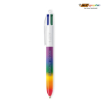 Penna a sfera in plastica stile arcobaleno con 4 inchiostri BIC®