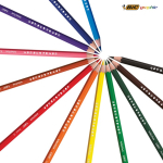 Set da colorare riciclato con certificazione FSC® e 12 matite BIC®