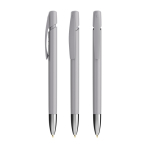 Penna a sfera in plastica ricaricabile con meccanismo a scatto e inchiostro nero BIC® color grigio