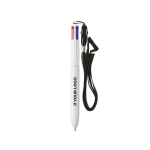 Penna a sfera in plastica riciclata con lanyard e inchiostro a 4 colori BIC® vista area di stampa