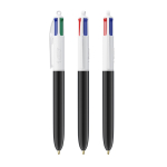 Penna a sfera in plastica riciclata prodotta nell’UE con inchiostro a 4 colori BIC® color bianco/nero