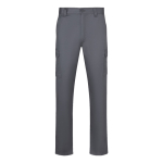 Pantalone unisex in twill multitasche con vita elastica 190 g/m2 Velilla color grigio