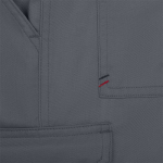 Pantalone unisex in twill multitasche con vita elastica 190 g/m2 Velilla color grigio nona vista