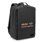 Zaino per laptop con scomparti imbottiti 20L e 17,3'' color grigio scuro immagine con logo
