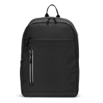 Zaino in pelle sintetica con cerniere impermeabili per PC 16” color nero