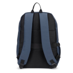 Zaino in pelle sintetica con cerniere impermeabili per PC 16” color blu seconda vista