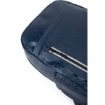 Zaino in pelle sintetica con cerniere impermeabili per PC 16” color blu quinta vista