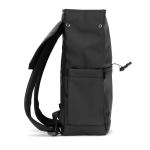 Zaino in similpelle con patta ideale per portatili da 16” color nero quinta vista