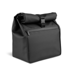 Borsa termica arrotolabile con chiusura regolabile in similpelle 7L color nero