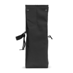 Borsa termica arrotolabile con chiusura regolabile in similpelle 7L color nero terza vista