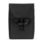 Borsa termica arrotolabile con chiusura regolabile in similpelle 7L color nero quinta vista
