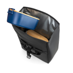 Borsa termica arrotolabile con chiusura regolabile in similpelle 7L color nero settima vista