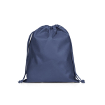 Zaino a corda medio in tessuto non tessuto con chiusura termosaldata 60 g/m² color blu