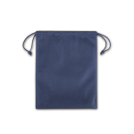 Zaino a corda medio in tessuto non tessuto con chiusura termosaldata 60 g/m² color blu prima vista