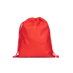 Zaino a corda medio in tessuto non tessuto con chiusura termosaldata 60 g/m² color rosso